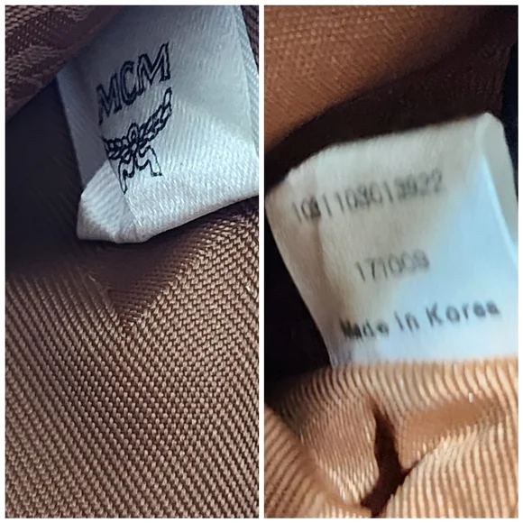 MCM Women's Tan and Red Leather Wallet - Picture 6 of 16